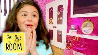 Sisters Get HOLLYWOOD STYLE Glam Bedroom Makeover!  | Get Out Of My Room | Universal Kids