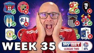 2024/25 League 2 - Matchday #35 Predictions