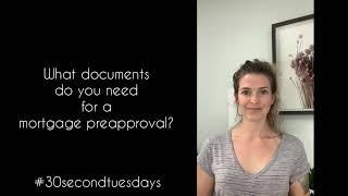 What documents do you need for a mortgage preapproval?