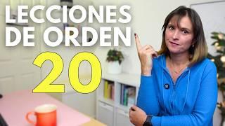 20 lecciones de orden en casa que he aprendido en 10 años