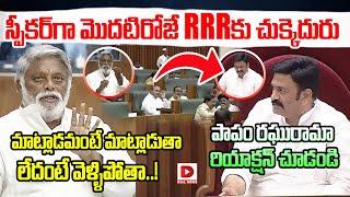 స్పీకర్ గా మొదటిరోజే RRRకు చుక్కెదురు.. | Conflict Between Deputy Speaker RRR and TDP MLA Nehru