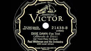 1928 Paul Whiteman - Dixie Dawn (Austin Young, vocal)