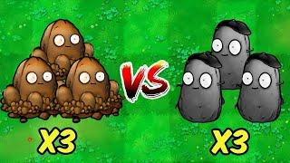 PVZ 1 Hybrid Challenge - 3 Nut Bowling VS 3 Nut Imitater - Who Will Win?