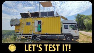 DIY CONTAINER HOME CAMPER vs $ 1 MILLION EARTHROAMER SX EXPEDITION TRUCK