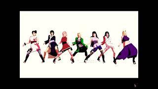 Sakura Hinata and others mmd Naruto MMD Da Da Da *nxrxtx