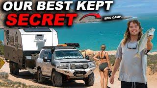 WE KEPT THIS ONE FROM YOU.. Best Beach Camp in Australia / Red Bluff surfing & Fishing