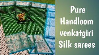 Pure Handloom Venkatgiri Pure Silk Sarees