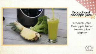 Hanssem Ozen Vacuum blender Recipe Healthy Juice English