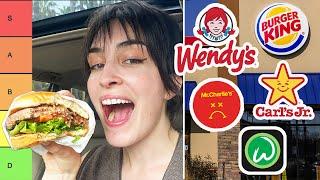 Ranking EVERY Vegan Fast Food Burger