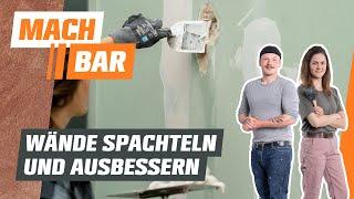 Wände spachteln und ausbessern | OBI