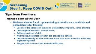 Implementation Strategies for COVID-19 Surveillance and Early Detection