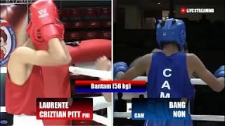 បាង កាណុន Bang Non Vs (PHI) Laurente Criztian Pitt, ASBC Asian Youth, 24/April/2018