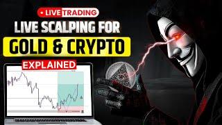 Live GOLD and CRYPTO Scalping Trading | DAY 25 #goldtrading #cryptotrading #bitcoin
