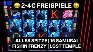 Merkur Magie Freispiele 2-4€  Alles Spitze | 15 Samurai | Fishin Frenzy | Lost Temple Spielothek