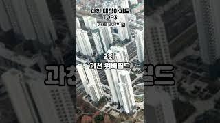 경기도 과천 대장아파트 TOP3 와.. 25평이 14억이라고??