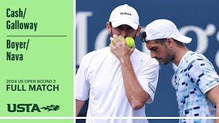 Cash/Galloway vs. Boyer/Nava Condensed Match | 2024 US Open Round 2