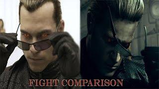 Albert Wesker: Game and Movie Fight Comparison