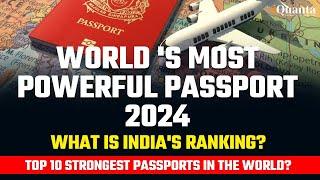 Henley Passport Index 2024 | World Most Powerful Passports #clatgk##gkcurrentaffirs #currentaffairs