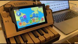 making a beat on the nintendo labo (from tiktok livestream)