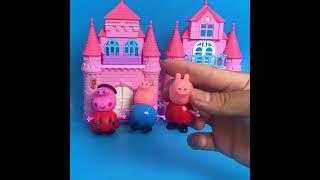 2 Minutes Satisfying with Unboxing & Review Peppa Pig Castle Toy ASMR