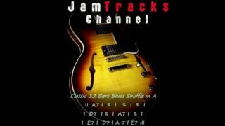 Blues Shuffle Guitar Backing Track in A  - JamTracksChannel -