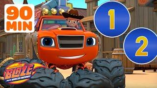 90 MINUTES of Blaze Using STEM to Count!  | Blaze and the Monster Machines