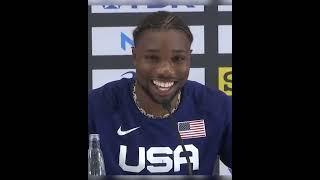 Noah Lyles on how hard it is to win a 'world title' in track and field #shorts