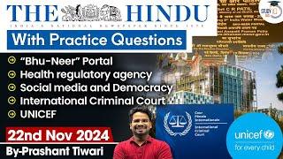 The Hindu Newspaper Analysis | 22 Nov 2024 | Current Affairs Today | Daily Current Affairs | StudyIQ