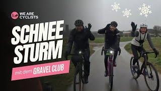 Gravel ride through snow and storm with Ortlieb & The Gravel Club | Cyclingworld in Düsseldorf