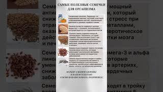 Самые полезные семечки для организма #правильноепитание #пп #польза