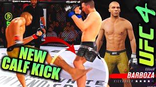 New UFC 4 Calf Kicks Are Powerful! Edson Barboza Highlight KO! EA UFC 4 (PS5)