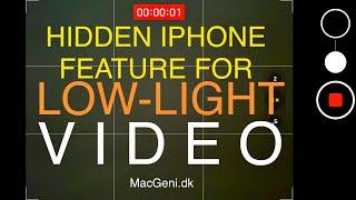 Hidden iPhone Secret to record video at night or when talking on the phone. (Optimize night shots)