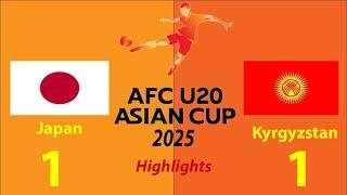 Japan vs Kyrgyzstan Highlights & All Goals | AFC Asian Cup U20 | 29.9.2024