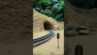 "Realistic Diorama Train Scene | Log Blocks Tunnel Entry in the Desert"