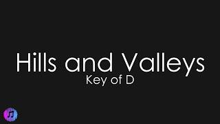 Tauren Wells - Hills and Valleys | Piano Karaoke [Key of D]