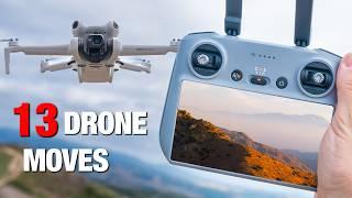 13 Cinematic DRONE Moves To Fly Like a PRO