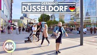  Düsseldorf, A Multicultural Paradise in Germany - 4K 60FPS Walking Tour