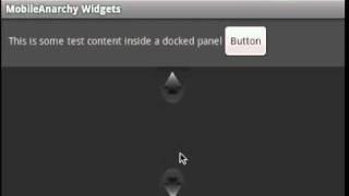 Android DockPanel Example - Horizontal Panels