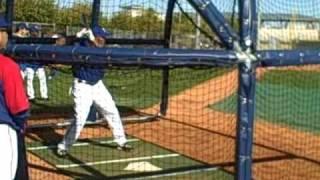 Andruw Jones batting practice with Texas Rangers