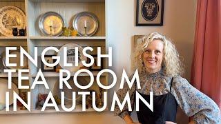 STYLING MY DINING ROOM TO LOOK LIKE AN ENGLISH TEA ROOM IN FALL : COTTAGE CORE STYLE