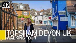 Topsham, Devon, England | 4K Virtual Walking tour with captions