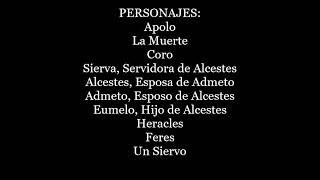 Audiolibro Teatro Griego "Alcestes" Eurípides