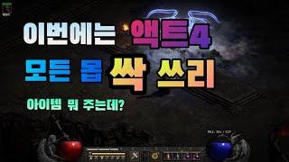 [디아블로2 레저렉션] 액트4 모든 몹을 싹 다 잡아 봤는데.......응??아이템이??