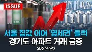 서울 집값 이어 '옆세권' 들썩 .. 경기도 아파트 거래 급증 (이슈라이브) / SBS