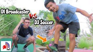 D3 Soccer Player vs D1 Broadcaster (1v1 Mini Golf)