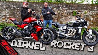 Ducati V4 Diavel VS Triumph Rocket 3 | Which Sports Cruiser?