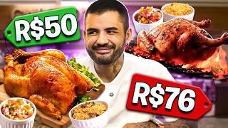 FRANGO NA BRASA DE R$76 VS FRANGUEIRA DE R$50 - QUAL É O MELHOR?