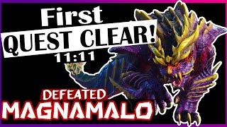 Magnamalo Hunting Horn Solo Full Gameplay - Monster Hunter Rise DEMO (First Clear)