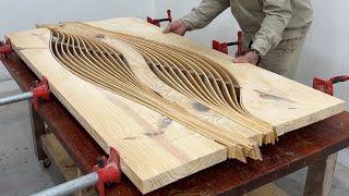 Amazing Woodworking Art - Build A Table With Artistic Curves