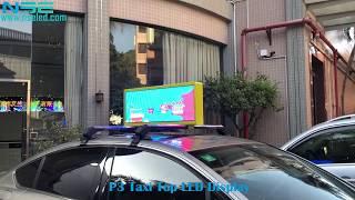 High Resolution P3 Taxi Roof Top LED Screen